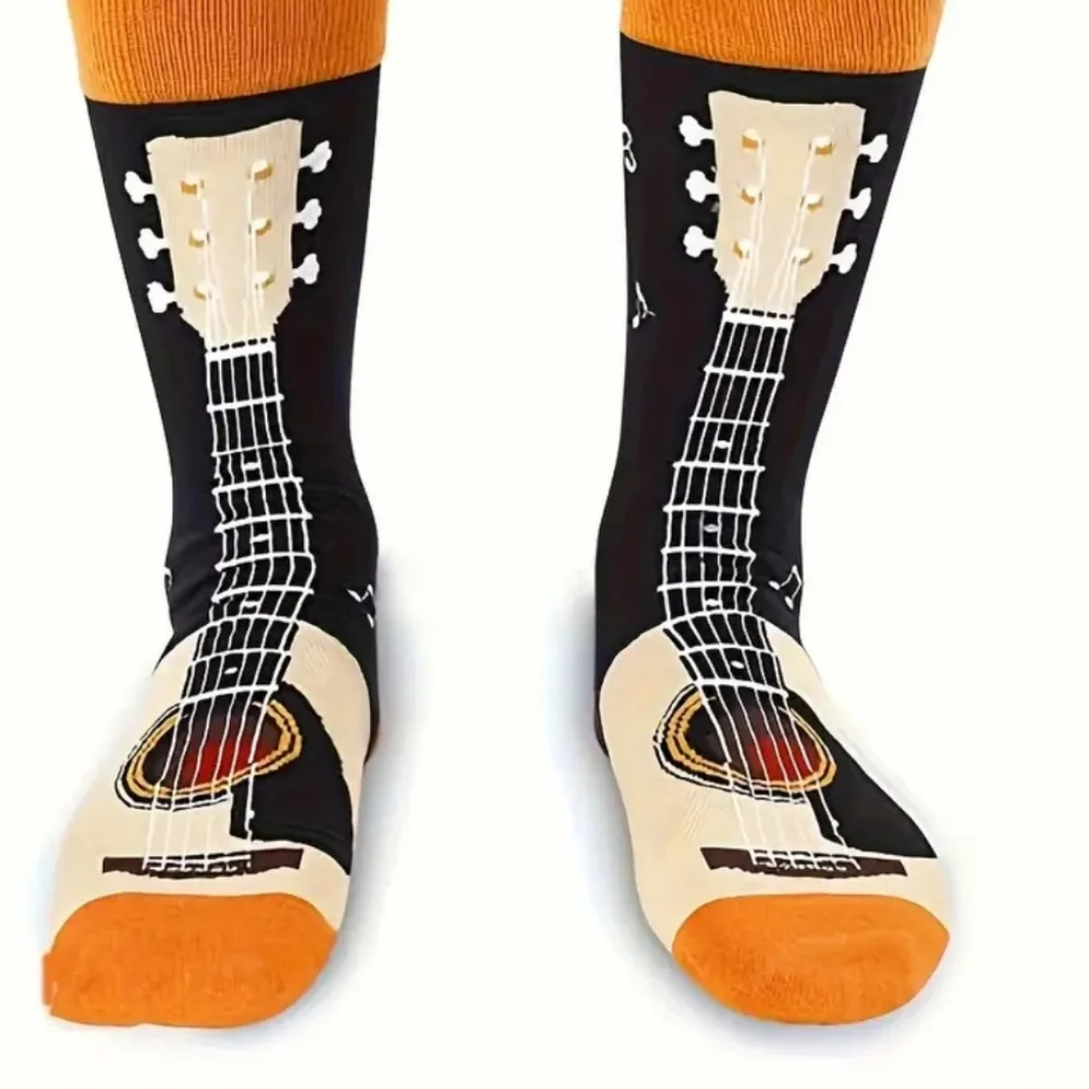 Guitar Design Novelty Socks